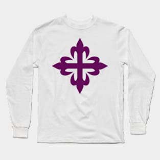 Florented cross (purple) Long Sleeve T-Shirt